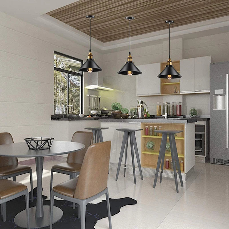 Vintage Pendant Light Loft Retro Chandelier Pendant Lamp E27 Base Industrial Hanging light Edison Home Lighting for Living Room