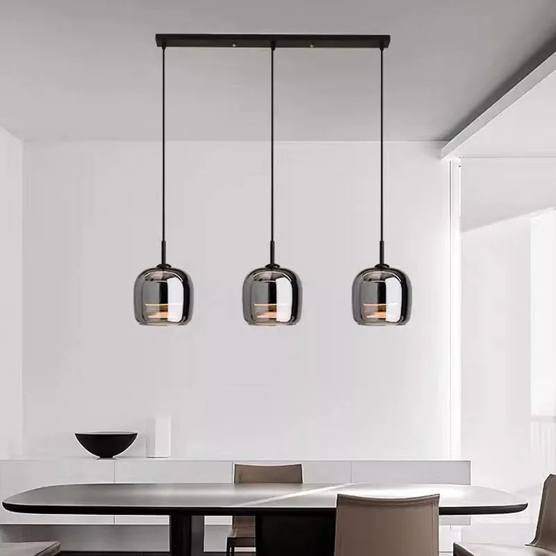 Nordic Glass LED Chandeliers Luxury Pendant Lamp Modern Minimalist hanging light fixture decorative indoor lighting