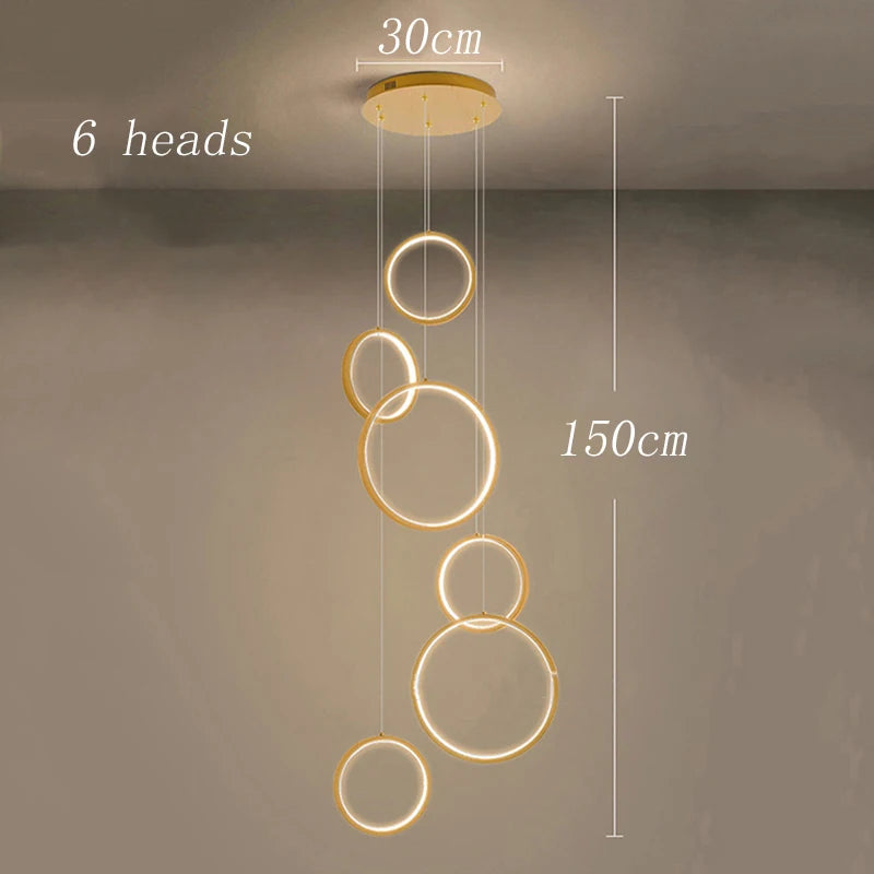 Contemporary Glass Globe Chandelier – Matte Black & Gold LED Pendant Light for Modern Living Room – Designer Indoor Hanging Light Fixture
