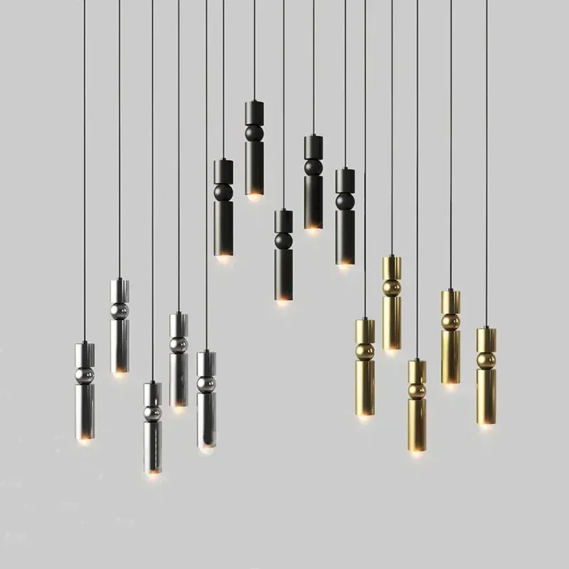 Modern Led Chandelier Spotlight Pendant Lights Bedside Bedroom Reading Light Home Decor Pendant Lamp For Dining Room Kitchen Bar