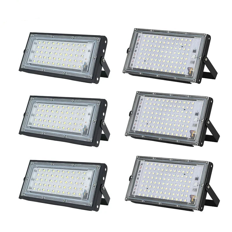 LED Flood Light Outdoor (50W/100W) AC110V/220V - IP65 Waterproof Exterior Reflector Projector & Focus Spotlight