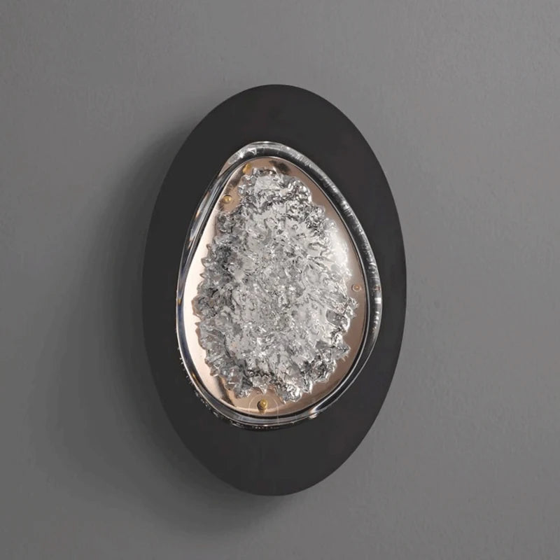 Modern Art Wall Lamp Stainless Steel Acrylic LED Wall Light for Bedside Living Room Corridor Lighting Fixture