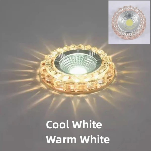 Diameter:9.5cm Cut Hole:6-8cm 3W 5W Downlights Recessed Ceiling Spotlight Lamps Embedded LED Downlights Home Decoration Light