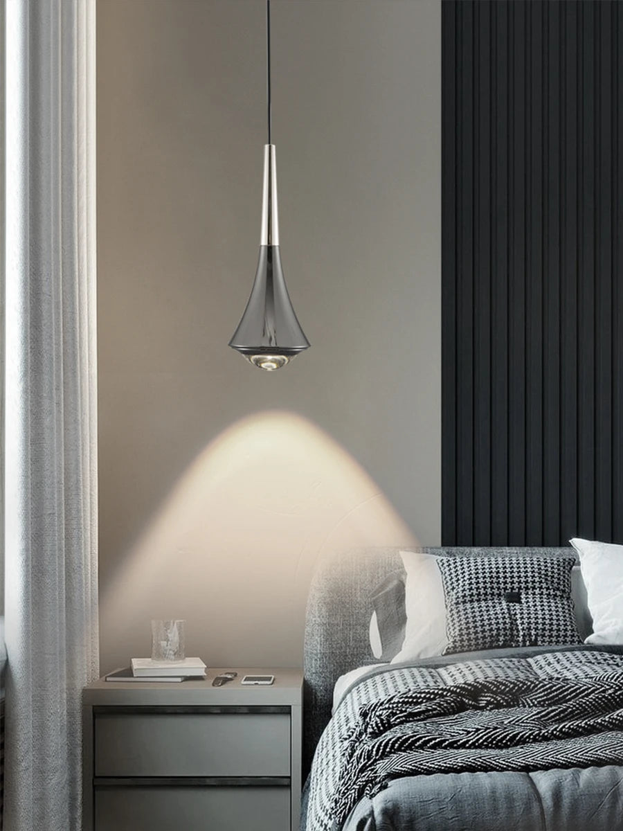 LED Pendant Lights Mirror Lamp 4 Colors Aluminum&Acrylic Home Kitchen Island Dining Living Room Bar Cafe Droplight Fixture