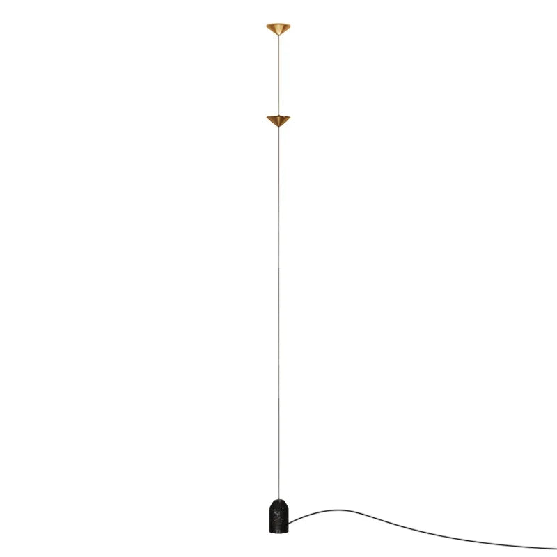 Luxury Gold Time Hourglass Floor Lamp & Pendant Light - Minimalist Neutral LED Ambient Light Fixture for Living Room Sofa & Bedside