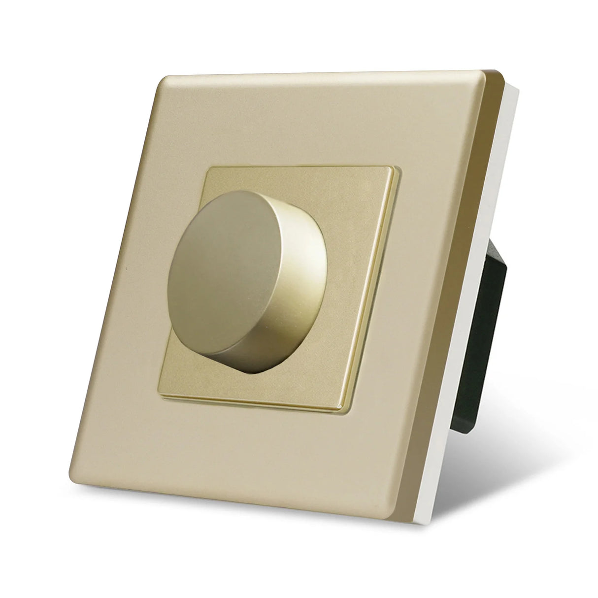 Dimmer Light Switch Rotary Knob Glass Frame Panel Mechanical LED Dimmable Switch Wall Mounted Switches EU Russia Switches