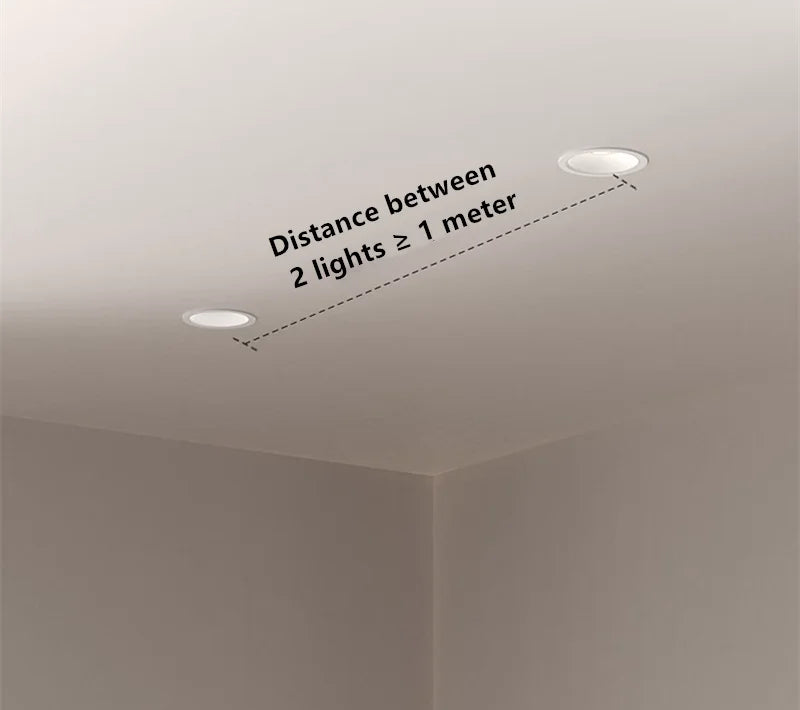 New Nordic Recessed LED Downlight 110V-240V Dimmable Ceiling Lamp 5W7W9W12W15W20W24W CRI 98 Anti Glare COB Spot Lights For Home