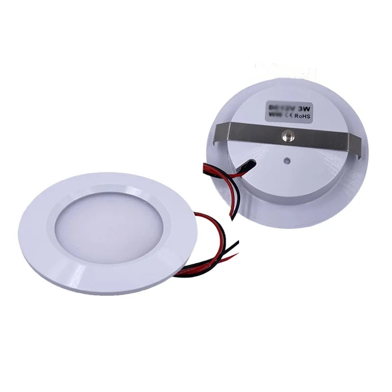 Cabinet lamp Ultra-thin LED 12V 3W 5W Dimmable lighting fixtures IP20 Power supply Hotel, corridor, car decoration, restaurant