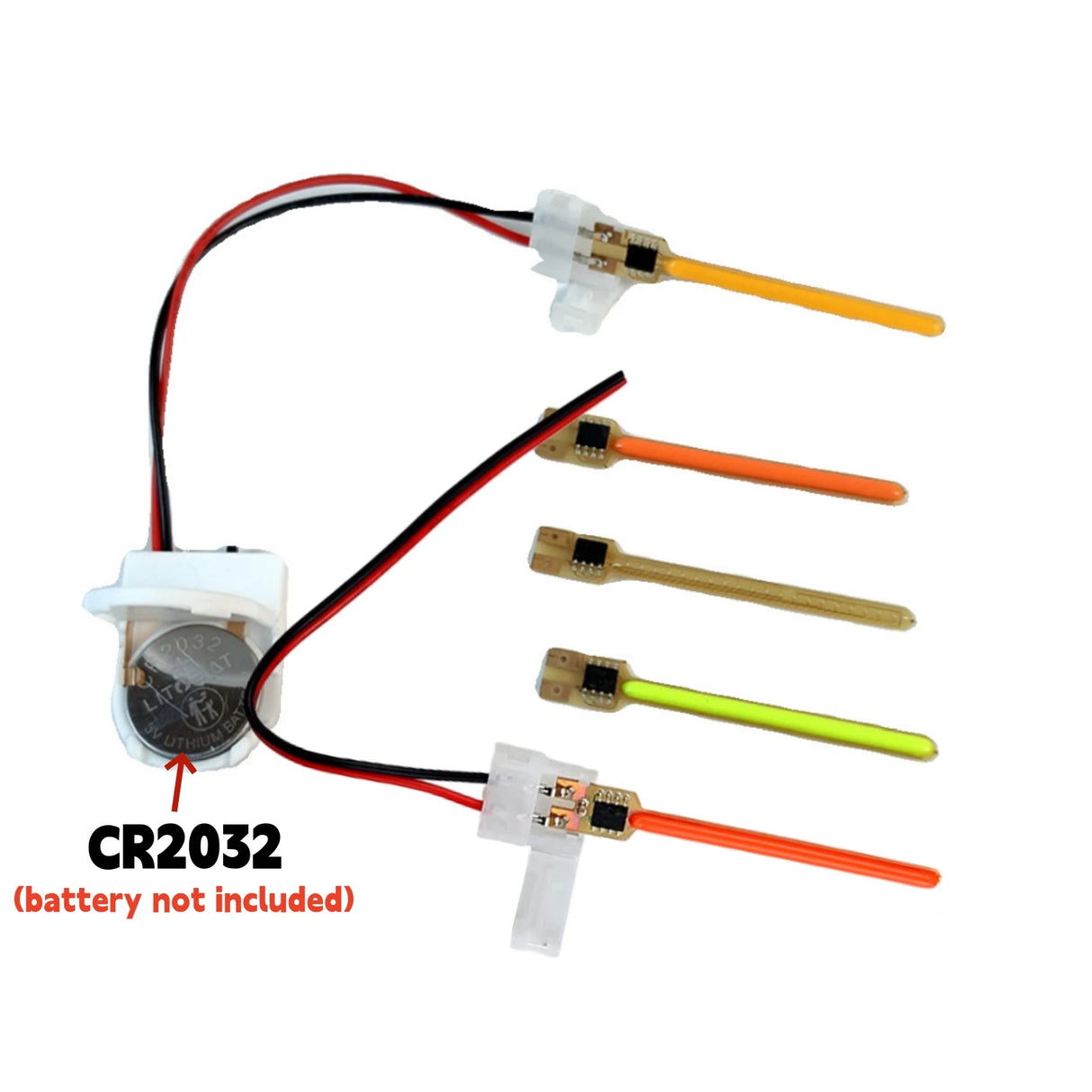 3V COB Meteor Shower LED Filament Light (40mm/59mm/70mm) - No-Solder Plug-Play Diodes