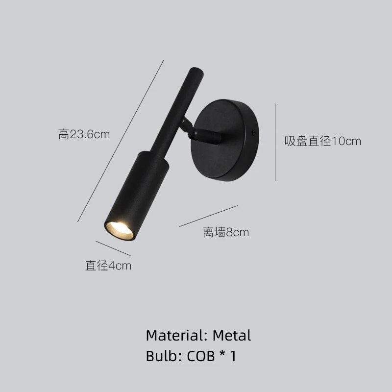 Modern Long Arm Wall Lights Gold Black White Metal Rotatable Foyer Bedside Reading Room Lamp E27 Bulb Drop shipping