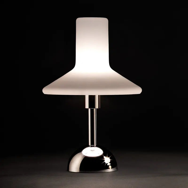 Modern Glass Hat Table Lamp Bedroom Bedside Living Room Study Office Hotel Designer Creativity Touch Charging Night Desk Lights