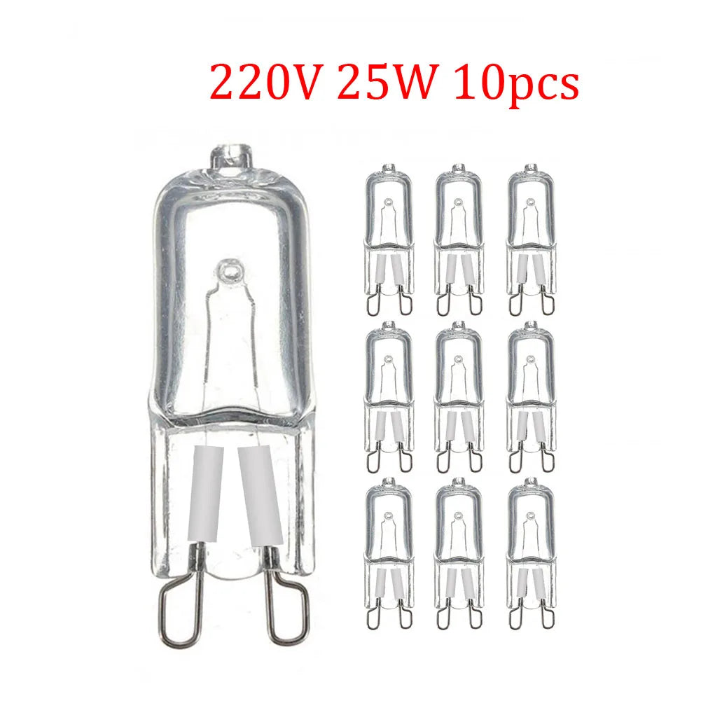G9 Halogen Oven Bulb - 500°C Heat Resistant Capsule Lamp (25W / 40W / 60W)