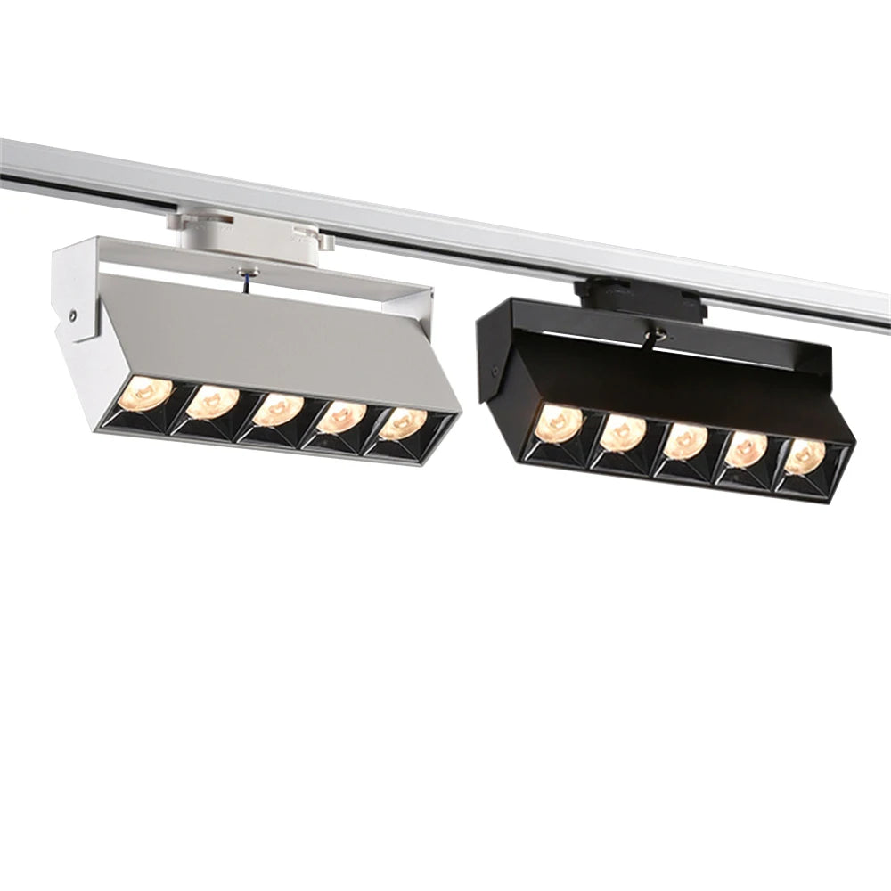 LED Track Light Rail 0.5M 1M Black White Aluminum 2 Wire System Track Light Series Universal Track for Ceiling Spot Lamps