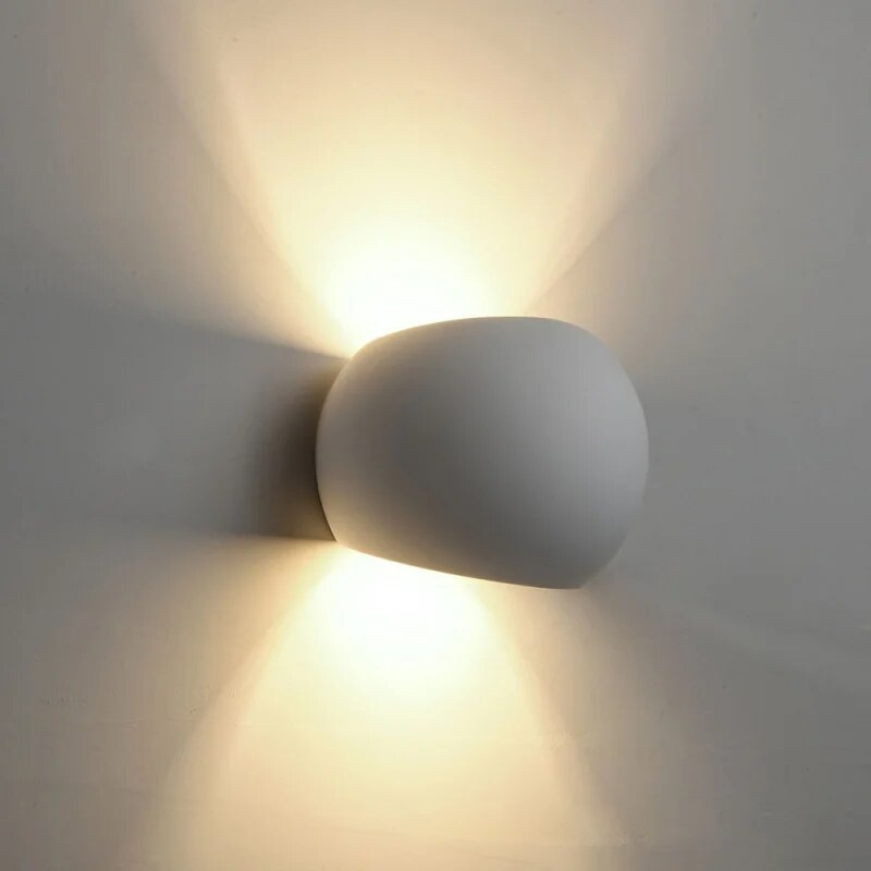 Modern LED Wall Lamp G9 5W Gypsum Wall Light Sconces Lamp door Bedside Bedroom Living Room Decor Lumination Home Kitchen Lighting