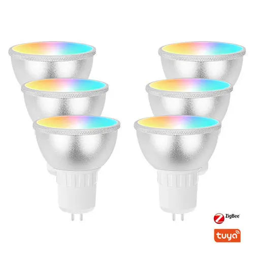 Tuya Zig bee GU5.3 LED Spotlighting RGBCW Dimmable Light Bulb Alexa Google Home Decorative Lamp Work with Home kit