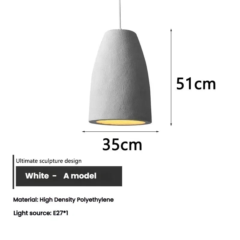 Japanese Wabi Sabi Ceiling Chandelier Modern Home Dining Room Pendant Lamp Living Room Decoration Loft Bar Kitchen Hanging Light