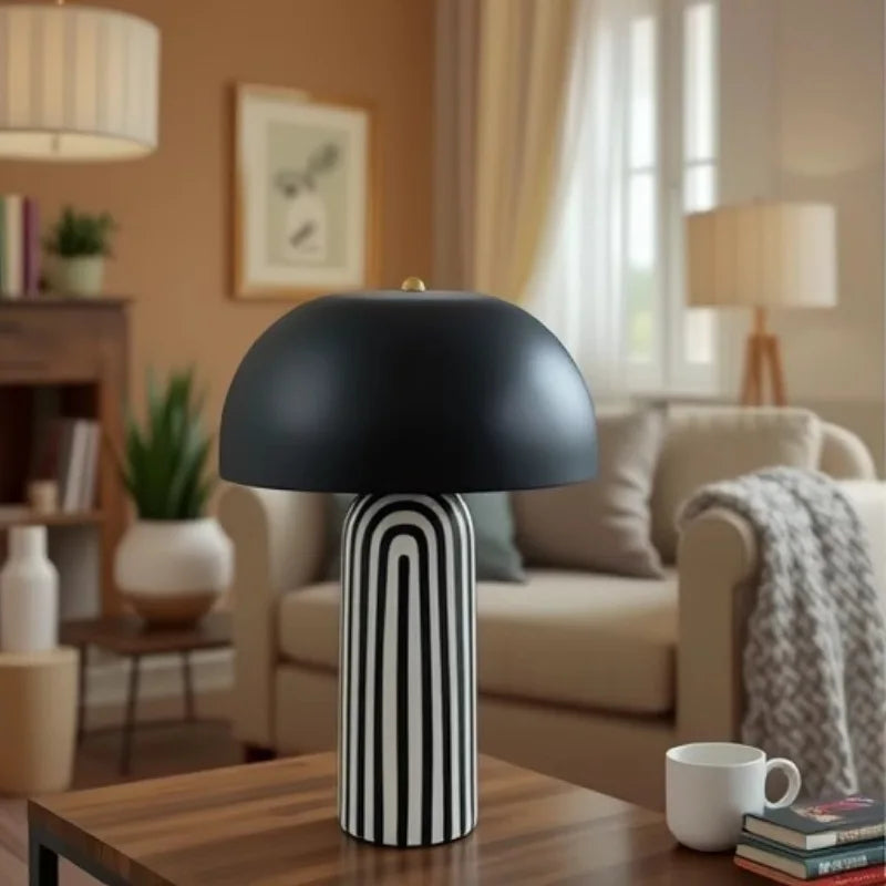 Nordic Lamps Japanese Wasabi Style Retro Table Lamp Hotel Handmade Jar Ceramic Ornament Bedroom Living Room Home Decor Desk Lamp