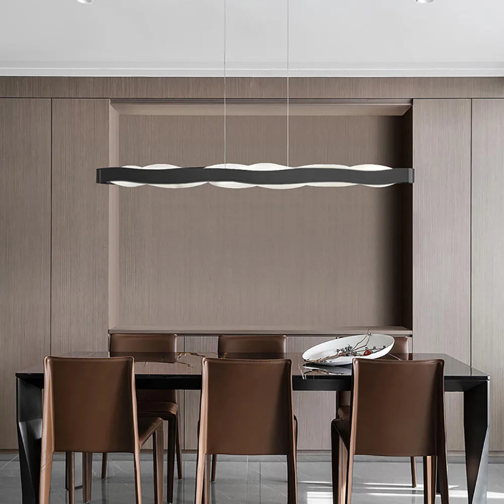2025 Modern Luxury LED Pendent Lamp For Living Room Bedroom Dining Room Kitchen Hanging Light Round Ring Art Chandelier Lighting