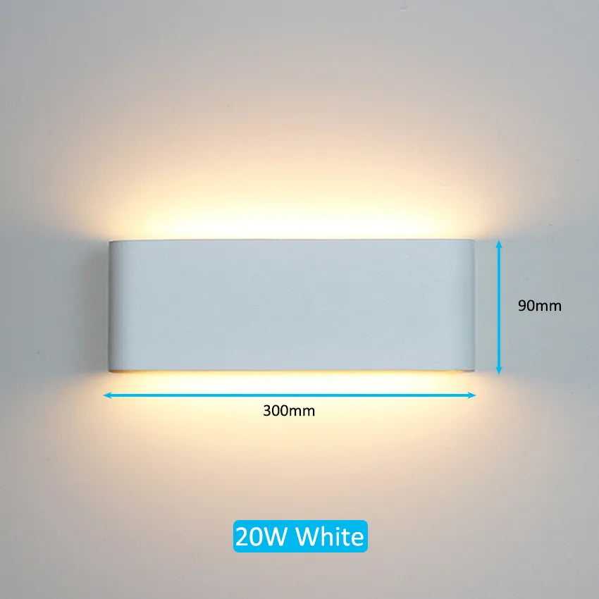 LED Outdoor Waterproof IP65 Wall Light Porch Garden Wall Lamp & Indoor Home Decors Bedroom Living Room Decoration Lighting Lamp