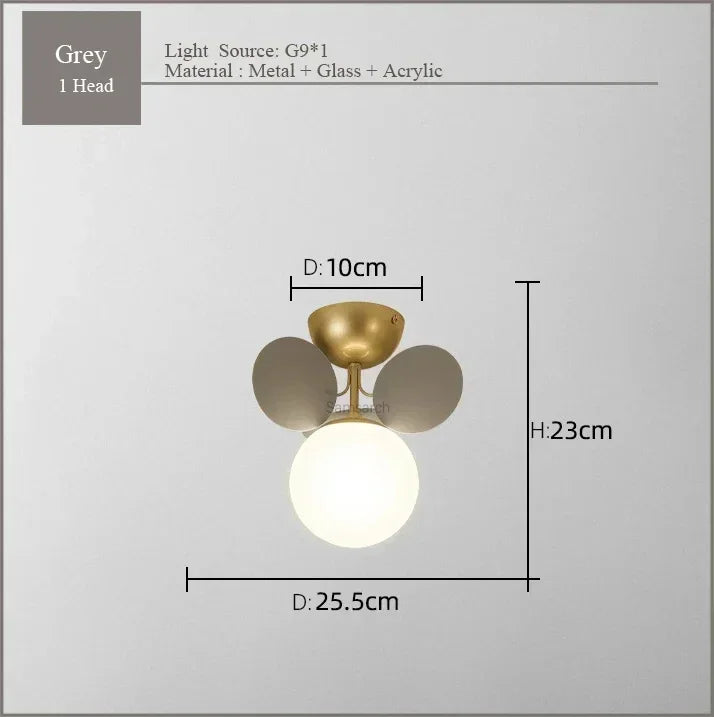 Modern Full Spectrum Ceiling Light - Colorful Bubble Lamp for Living Room