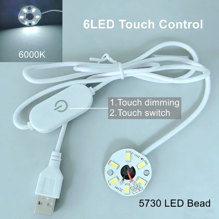 1/2/4 Pcs Dimmable 5V USB RGB LED Light Board with Remote Control - High-Brightness Colorful Gradient Module PCB Panel for DIY Model Display