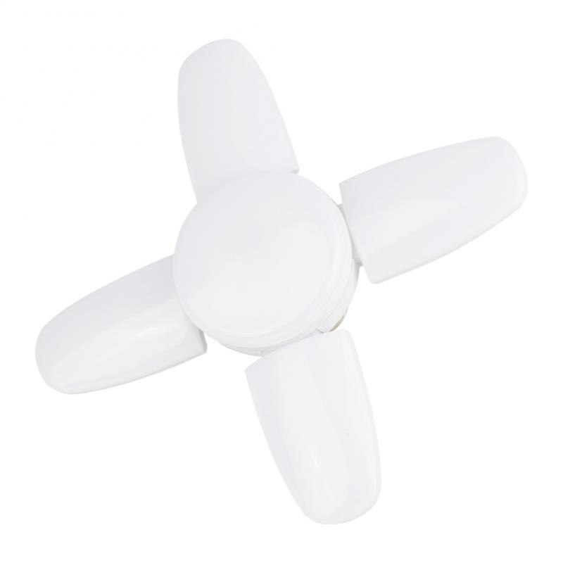 E27 LED Bulb Fan Blade 4+1 Leaf Lamp AC165-265V 28W Foldable Led Light Bulb Deformable Lampada Home Ceiling Light Garage Light