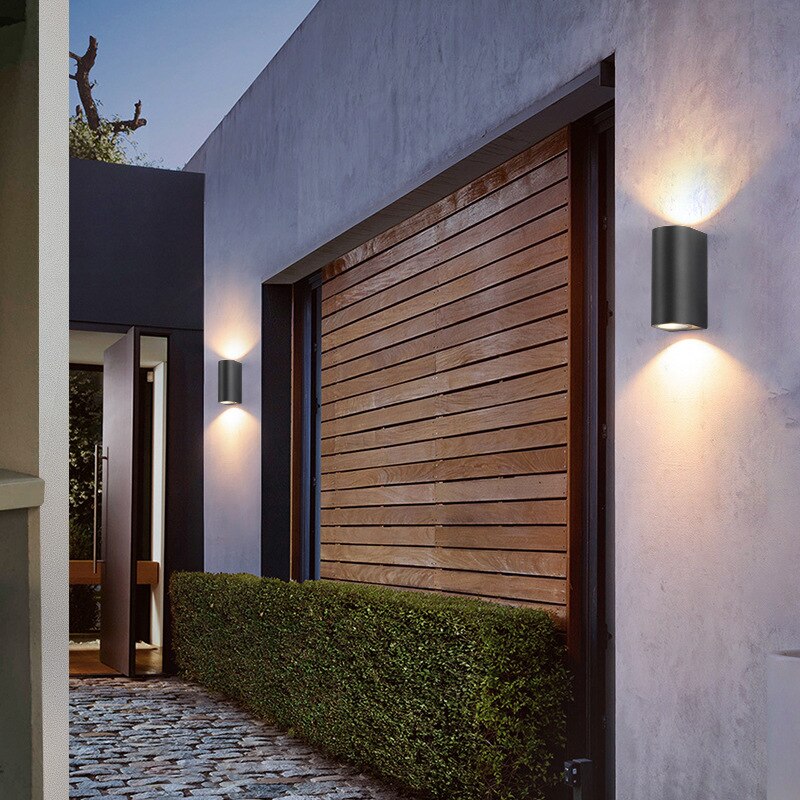 GU10 Outdoor Wall Lamp Balcony Outdoor Wall Light Garden Lights Living Room Bedroom Home Wall Decor
