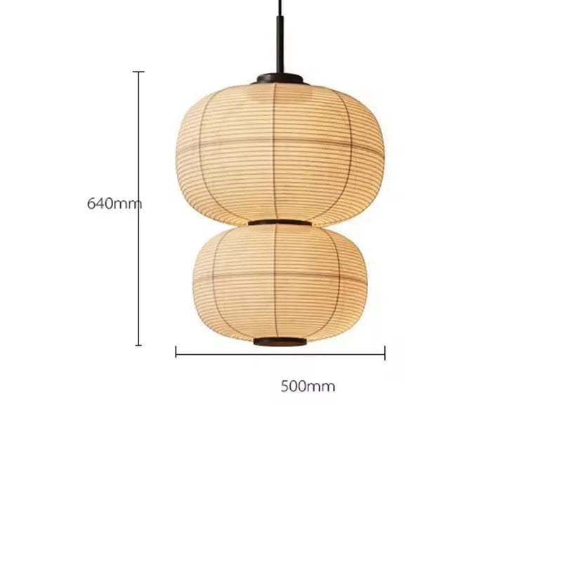 Creative Noguchi Lamp Japanese Pendant Lights Vintage Fabric Lantern Wabi Sabi Lights For Living Room Home Dining Room Lighting