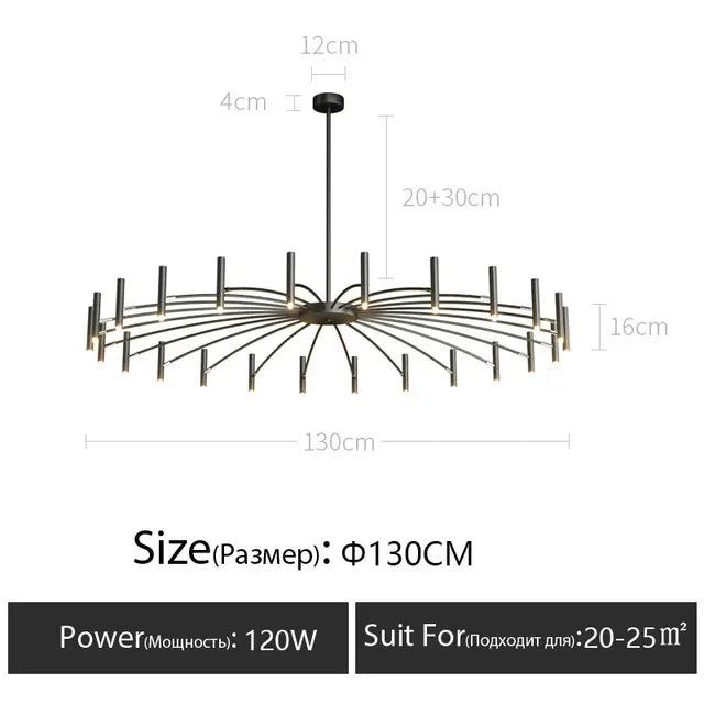 Minimalist G9 LED Ceiling Chandelier Light Fixture (110V-220V) - Modern Interior Decor Pendant Lamp for Living Room, Dining Room & Home