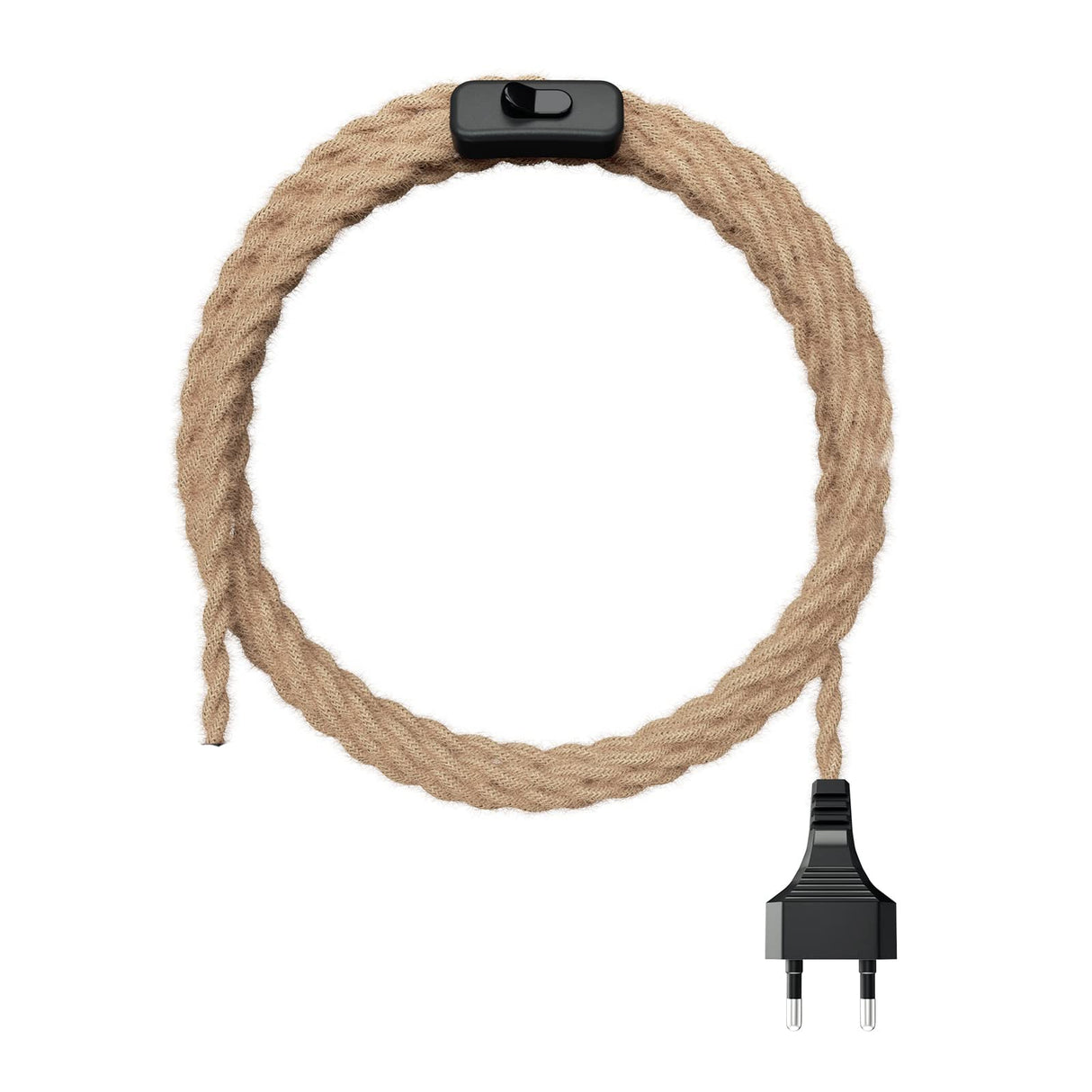 Power Cord Pendant Light Twist Hemp Rope Cables E26 E27 Lamp Holder EU Plug with Switch Wire Edison Bulb Socket Cord Cable