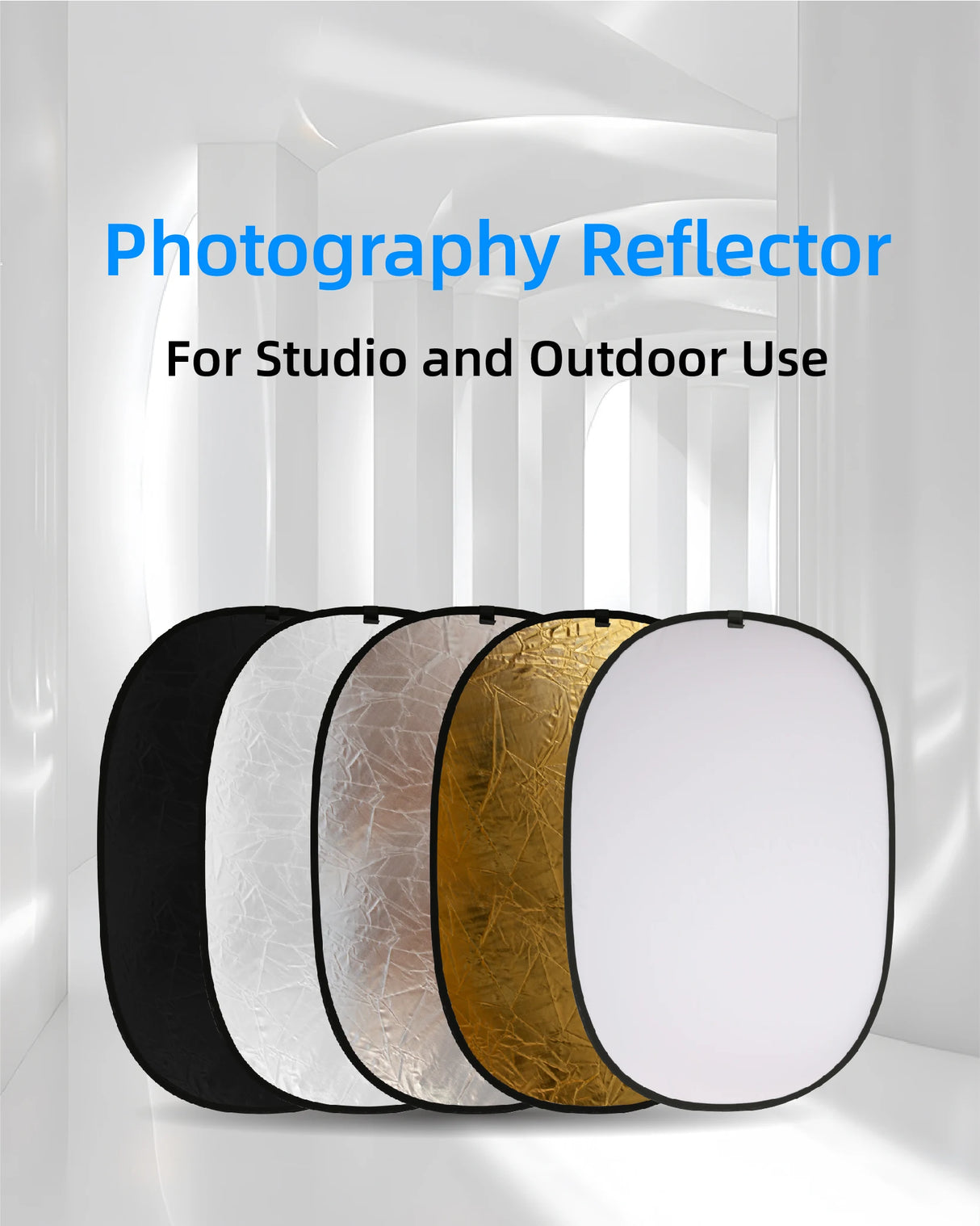 Multi-in-1 Photography Light Reflector - Portable Collapsible 5-in-1 / 7-in-1 Studio Board