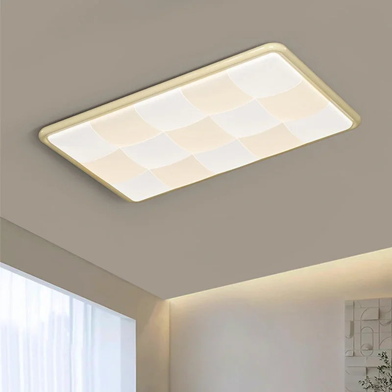 2025 Modern Led Living Room Ceiling Lamps Simple Cream Style Ceiling Lights Atmospheric Home Indoor Lighting Whole House Fixture