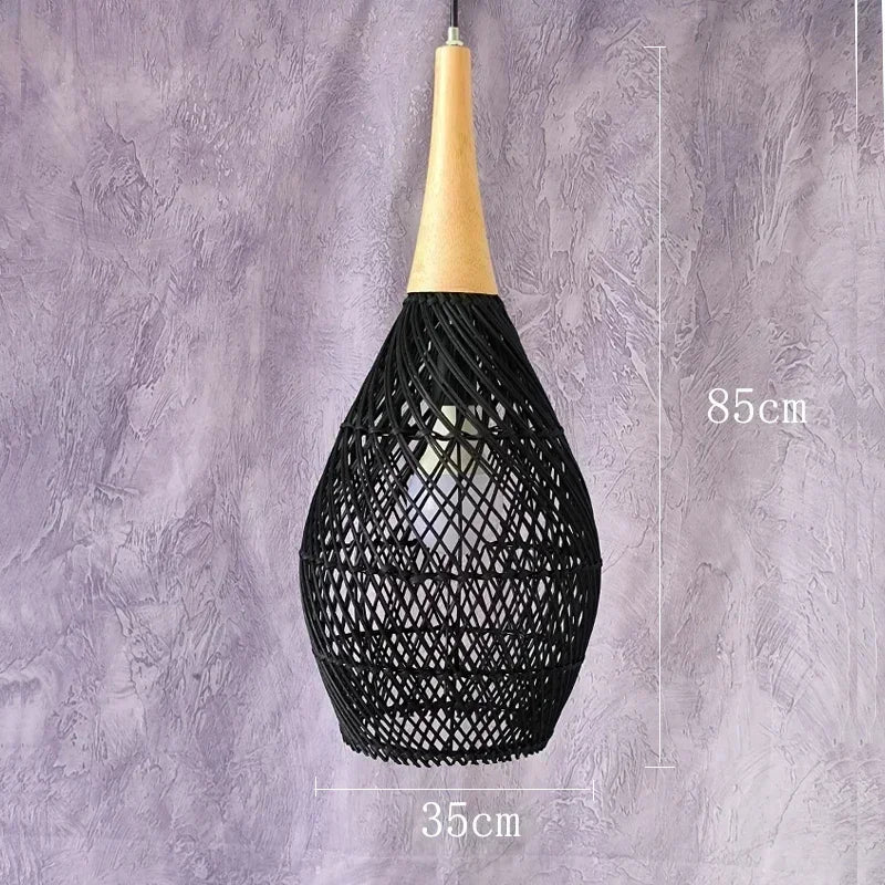 2026 Southeast Asian Rattan Lamps Handmade Pendant Lights Hight Quality Dining Room Restaurant Kitchen Light Fixtures