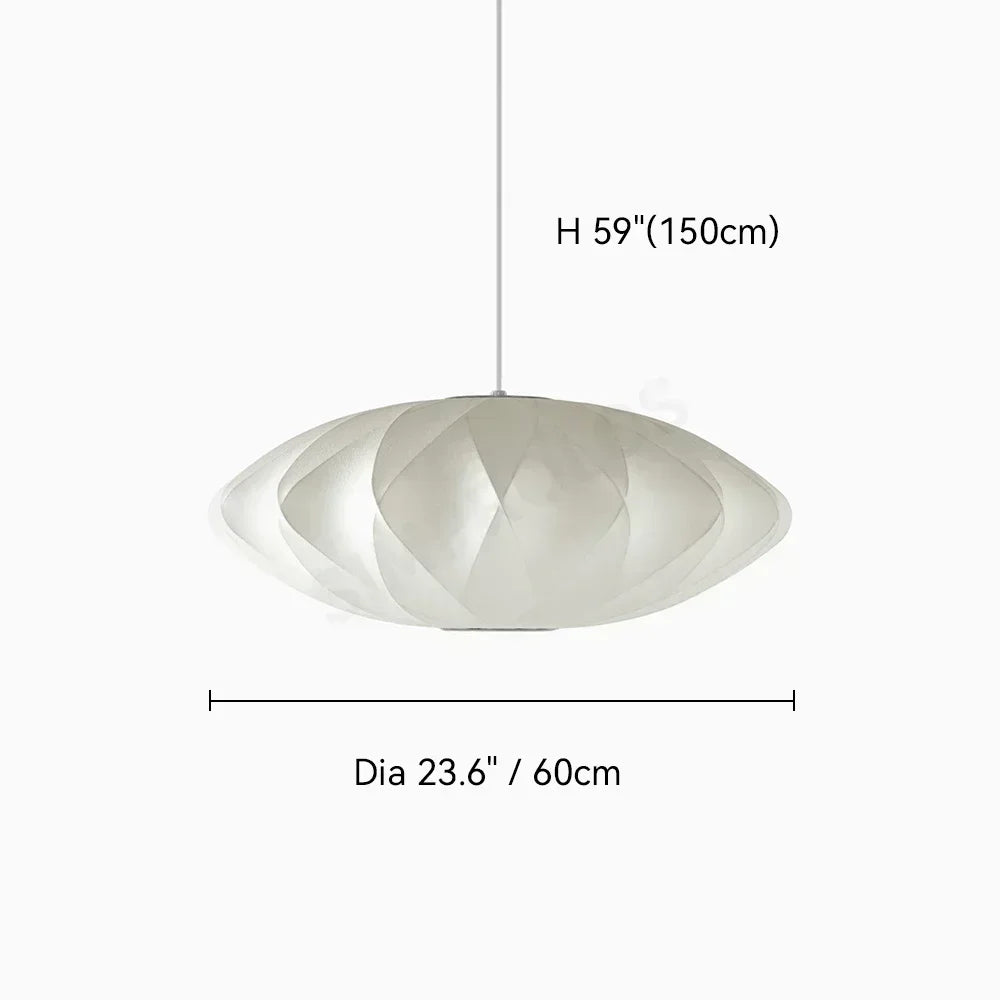 Wabi-sabi Silk LED Pendant Lamp Denmark Designer Hanging Light Living Room Hotel Restaurant Factory Direct High-End Home Decor
