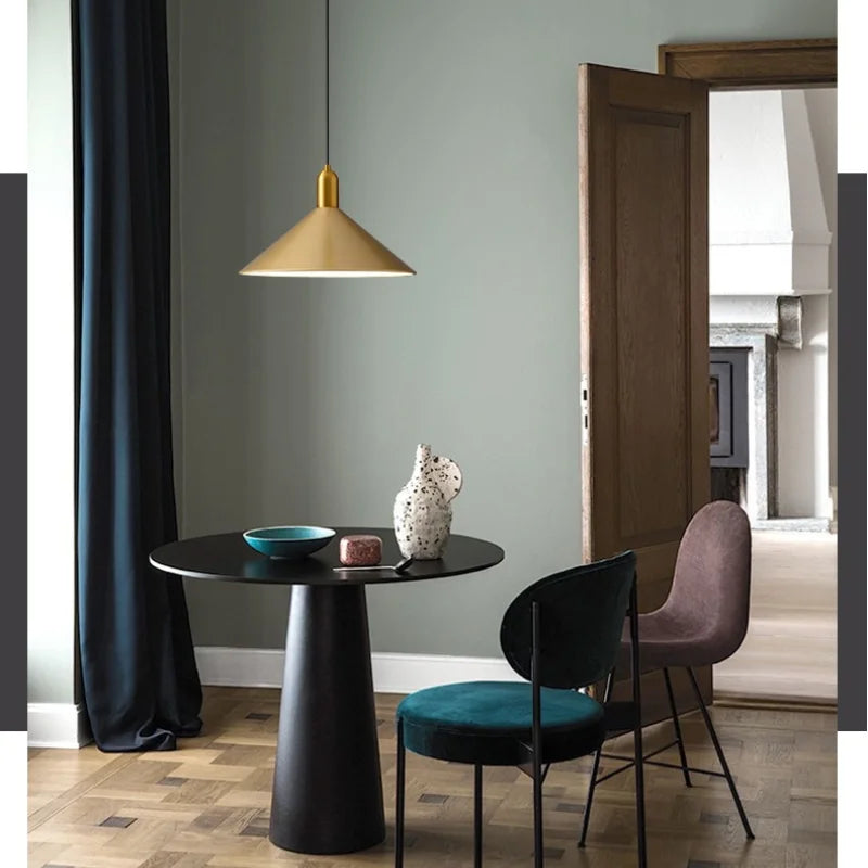 Postmodern Simple LED Pendant Lights Iron Hanging Lamp Bedside Chandelier Fixture Kitchen Dining Living Room Lighting Home Decor