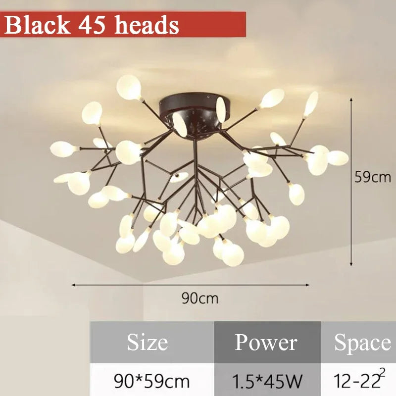Led Chandelier Firefly Ceiling Lights Plafonnier Led Lights Plafonnier Home Living Room Kitchen Decor Dekoration Home Salon