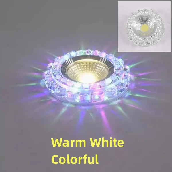 Diameter:9.5cm Cut Hole:6-8cm 3W 5W Downlights Recessed Ceiling Spotlight Lamps Embedded LED Downlights Home Decoration Light