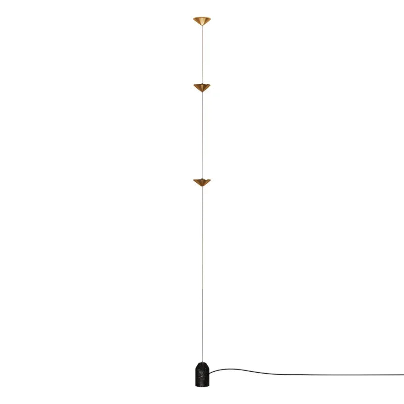 Luxury Gold Time Hourglass Floor Lamp & Pendant Light - Minimalist Neutral LED Ambient Light Fixture for Living Room Sofa & Bedside