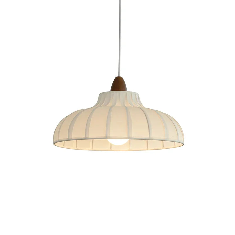 Japanese Style Fabric Pendant Light Chandelier - Minimalist Cloth Hanging Ceiling Lamp Fixture for Dining Table, Restaurant, Shop & Apartment Living Room