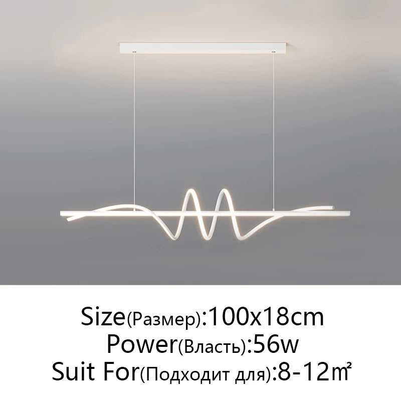 Modern LED Pendant Light - Minimalist Home Decor Chandelier for Living Room