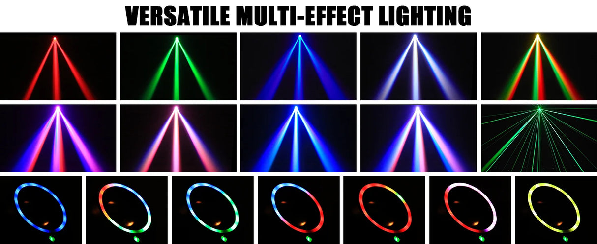 Mini 30W Spot Beam Moving Head Light LED 4IN1 RGBW Effect Strobe Stage Light DMX Sound Activated DJ Disco Bar Party Light