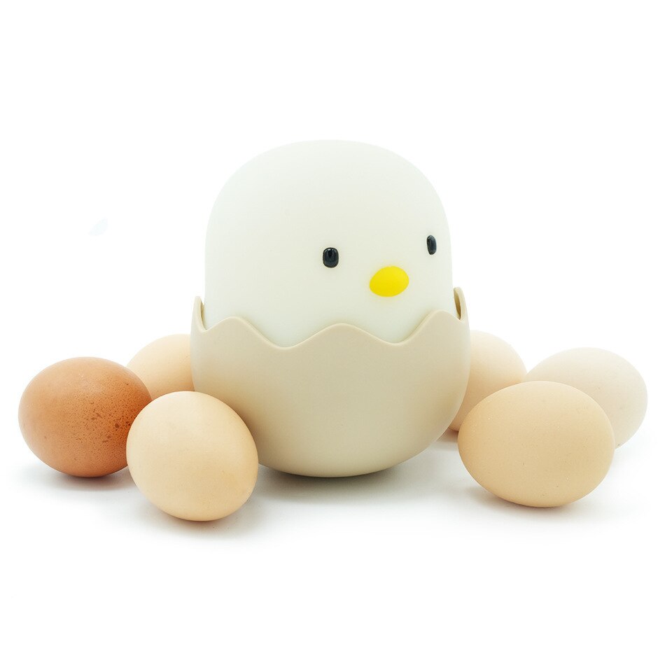 E2 Eggshell Chicken Silicone Pat Lamp USB Night Light Nursing Light Tumbler Cartoon Egg Children Led Table Lamp Decoration Home
