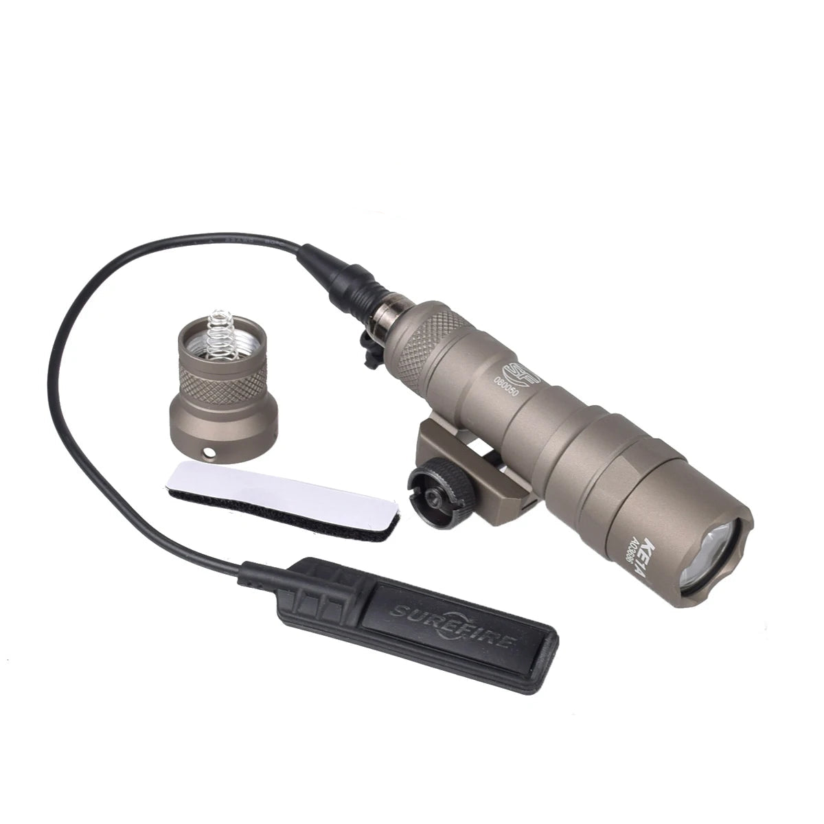 Tactical M300A / M600 Airsoft Scout Light with Thorntail Offset Adaptive Rail Mount (20mm Rail)