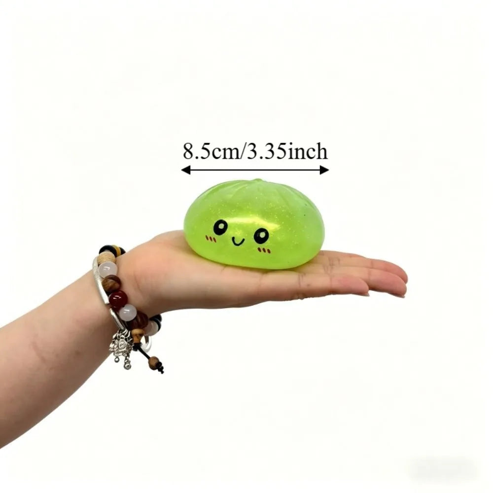 Boys Girls Luminous Dumpling Squishy Slow Rebound Noctilucent Squishy Dumpling Pinch Glitter Sensory Fidget Ball Children Gifts