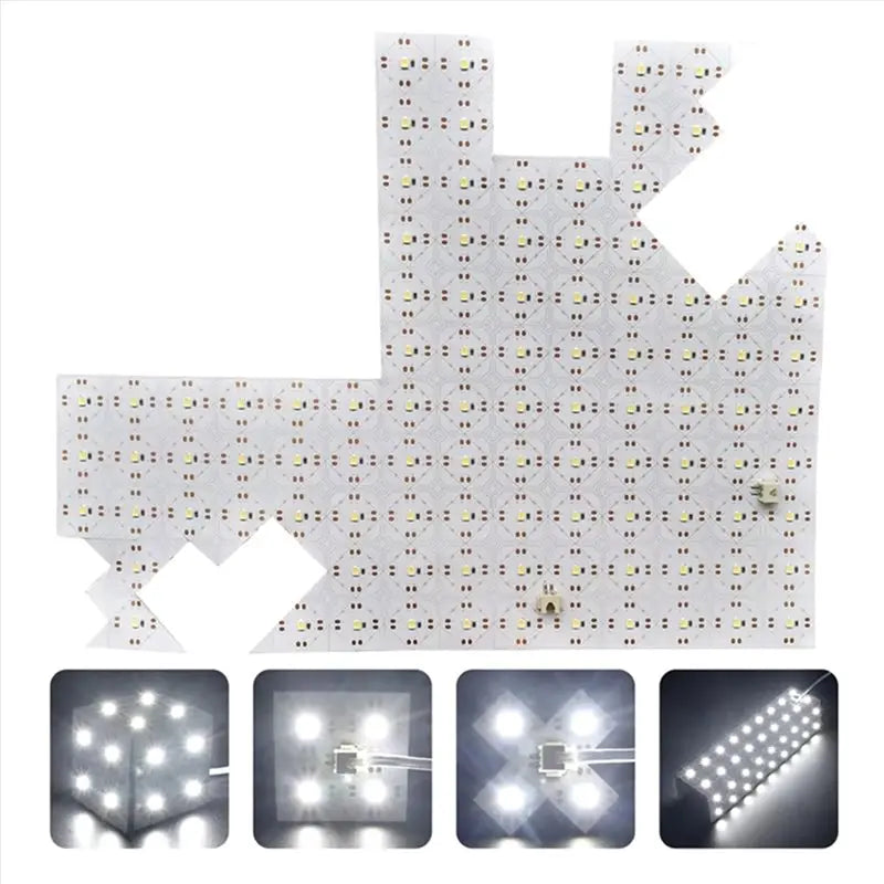 ABFU-A64Z Flexible LED Panel (4-Pack) - DC24V 28W 242-LED Backlight Sheet for Kitchen Marble Countertop & Advertising Lightbox