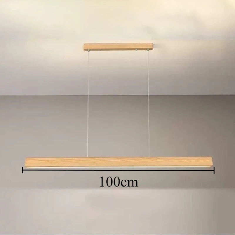 Modern Ceiling Chandeliers Eye Protection Wood Pendant Light Restaurant Study Lights Home DecorationHanging Lighting LED Lamps