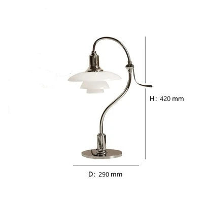 Denmark Designer Table Lamp Vintage Glass Desk Light for Bedroom Bedside