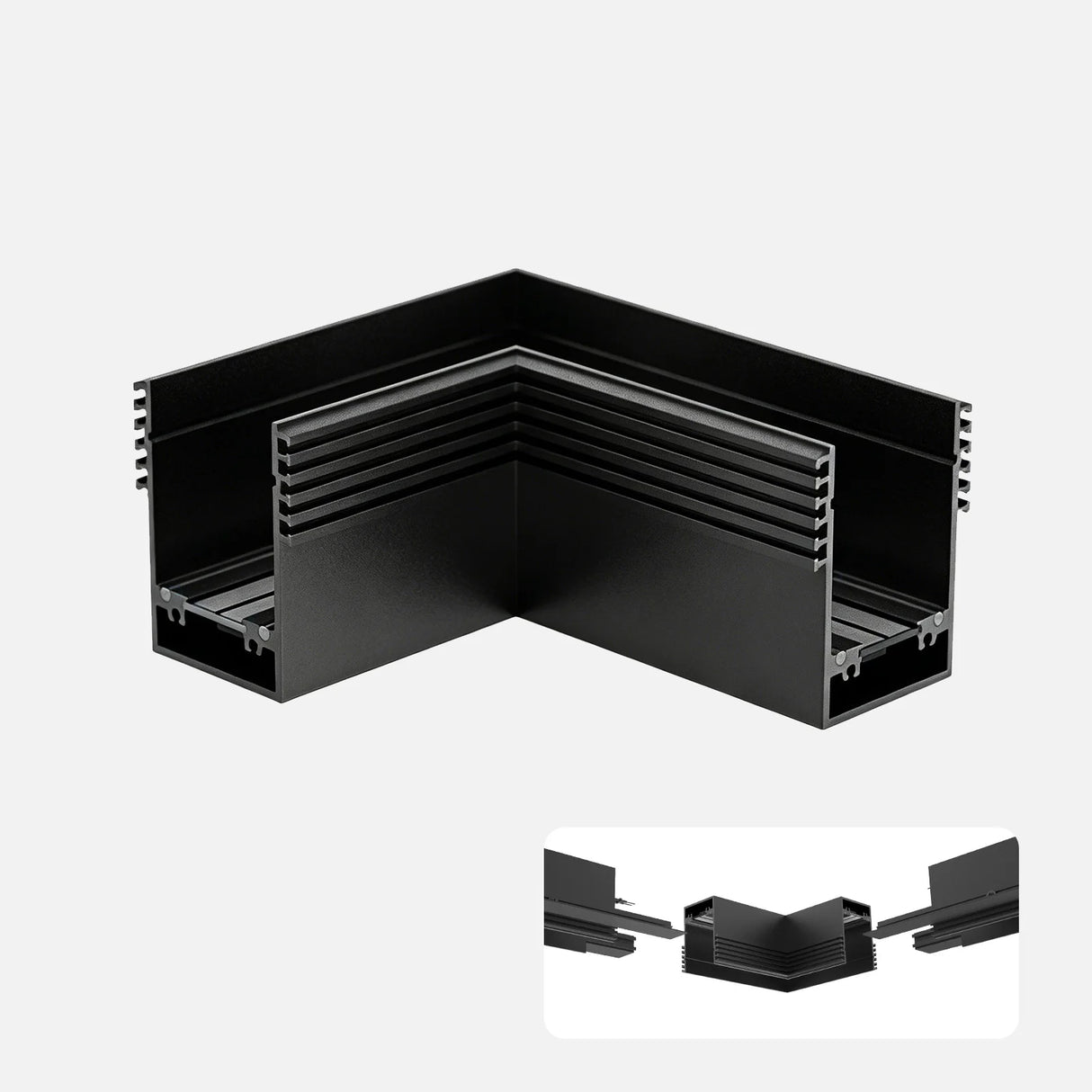 Recessed Magnetic Track Lighting 2-Wire DC 24V Track Rail System with LED Magnetic Light Head Kitchen Living Room Office
