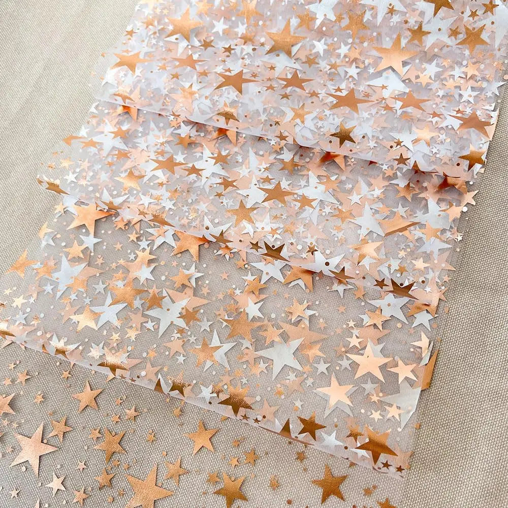 Gold Star Glitter Metallic Table Runner Bling Star Table Cloths Runner Thin Mesh Tabletop Metallic Roll for Home Party Dinner