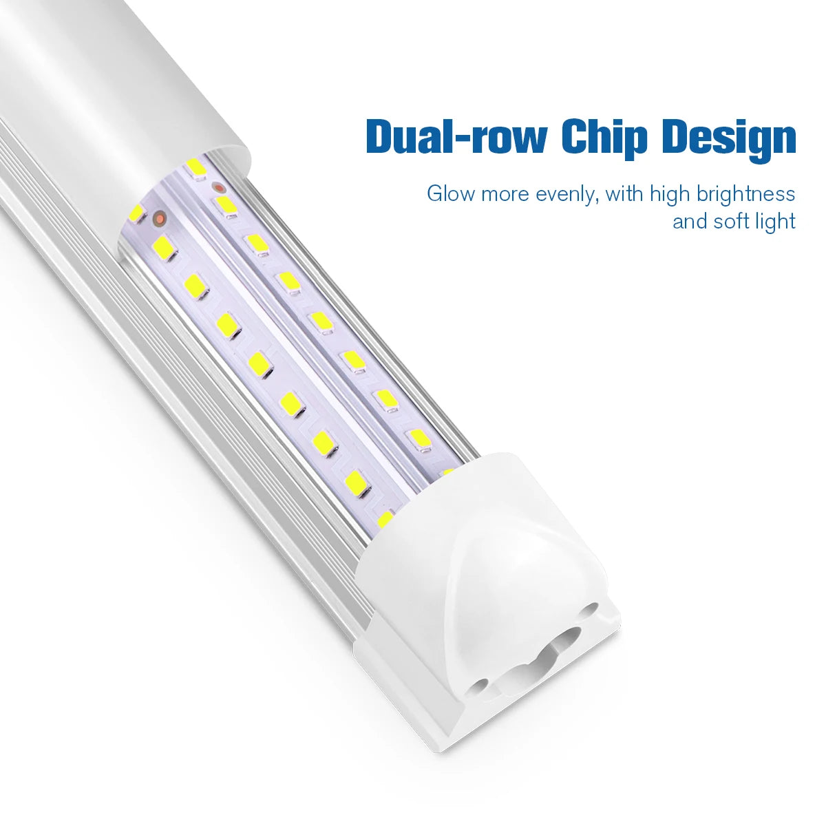 Plug-In 50cm T5/T8 Aluminum LED Light Tube (15W/25W) EU/US Plug - 110V/220V Ceiling & Under-Cabinet Lamp for Basement, Warehouse & Storage